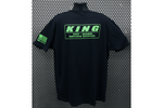 KING SHOCKS BLACK CVC CREW TEE W/ NEON GREEN